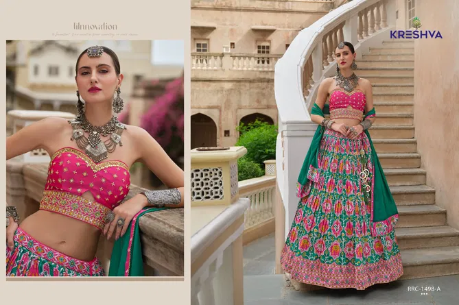 Shivangi By Kreshva Silk Wedding Wear Lehenga Choli Wholesale In India